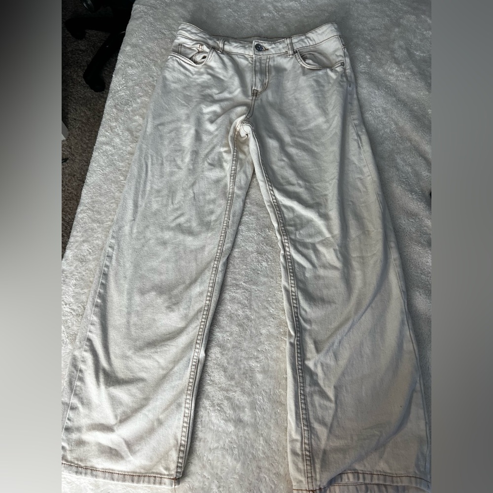 H&M low rise contrast stick jeans